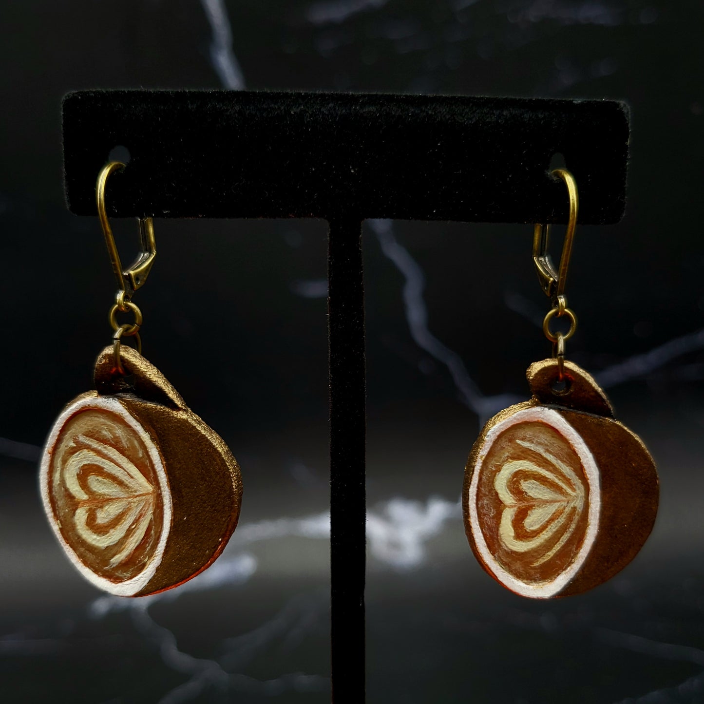 Latte Art Earrings