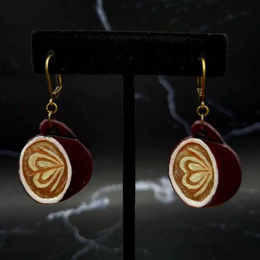 Latte Art Earrings