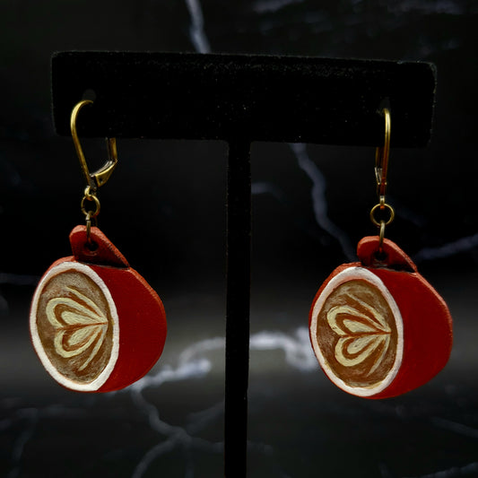Latte Art Earrings
