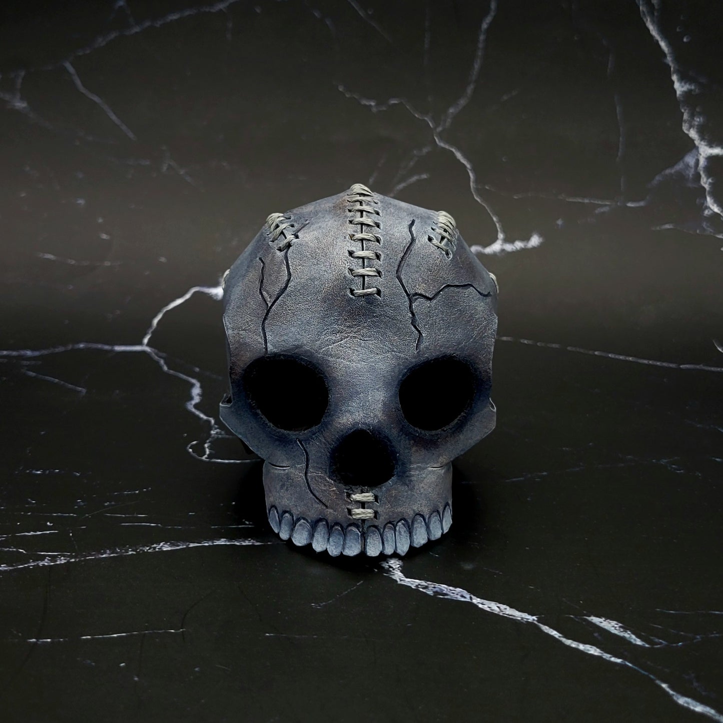 Small Leather 3D Skull