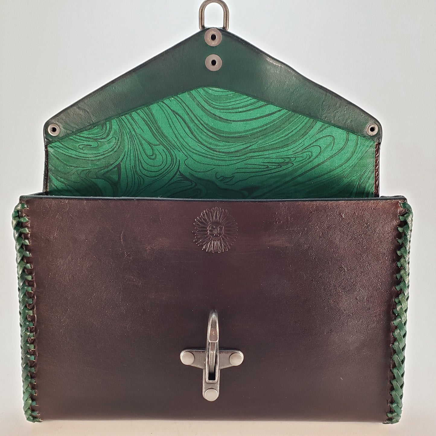 White Birch Leather Clutch